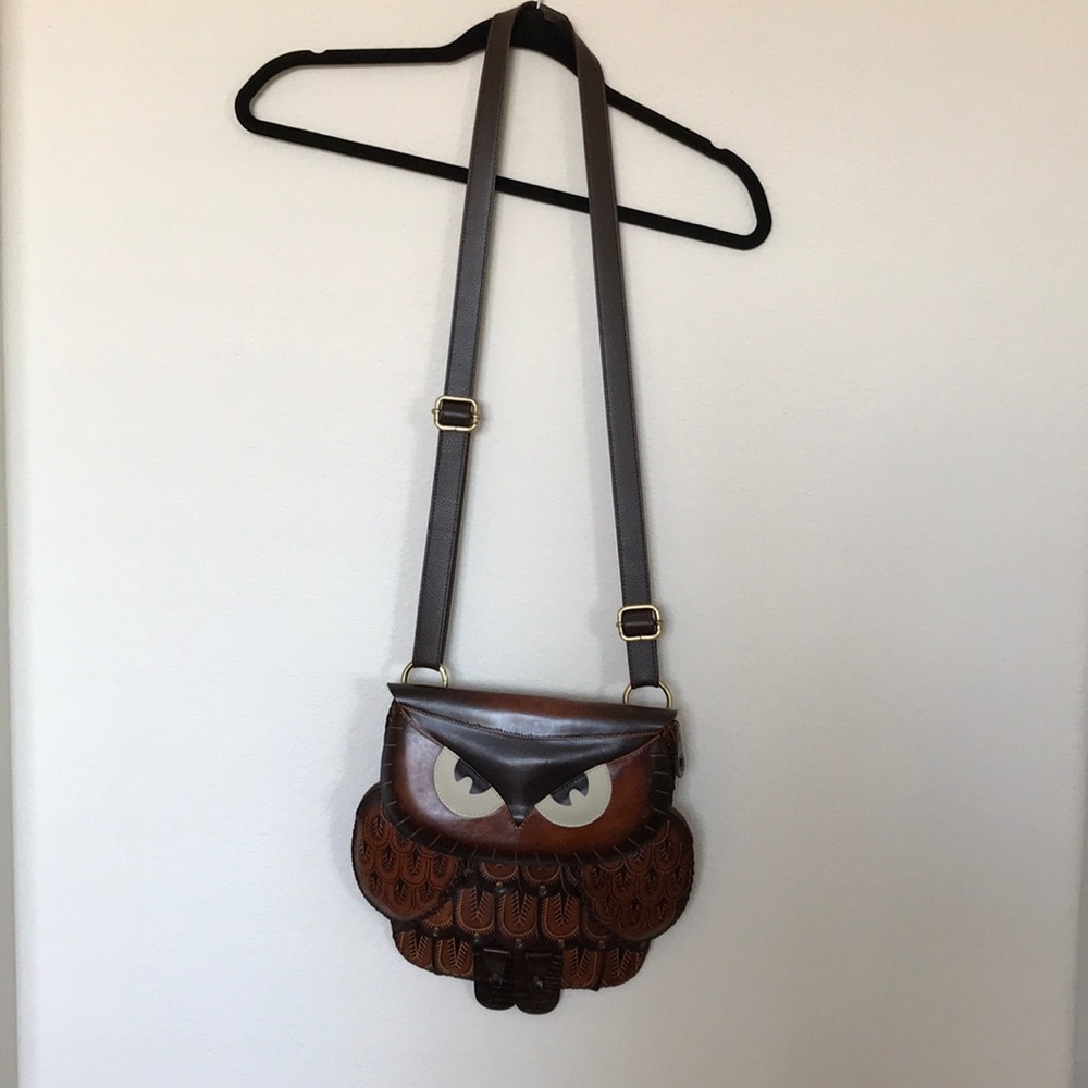 Leather Owl Bag